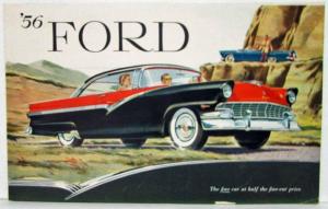 1956 Ford The Fine Car at Half the Fine-Car Price Sales Folder - Canadian