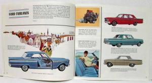 1963 Ford Sales Brochure with Peanuts Characters Falcon Thunderbird - Canadian