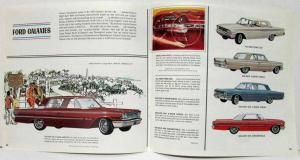 1963 Ford Sales Brochure with Peanuts Characters Falcon Thunderbird - Canadian