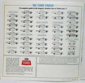 1963 Ford Sales Brochure with Peanuts Characters Falcon Thunderbird - Canadian