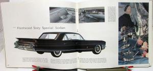 1961 Cadillac Fleetwood 62 Special Eldorado Limo Prestige Lg Sales Brochure Orig