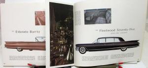 1961 Cadillac Fleetwood 62 Special Eldorado Limo Prestige Lg Sales Brochure Orig