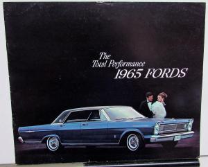 1965 Ford The Total Performance Sales Brochure Galaxie Country Custom - Canadian