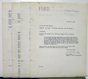 1954 Ford Memos To Dealers Hand Controls & More