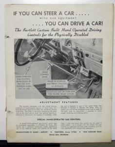 1954 Ford Memos To Dealers Hand Controls & More