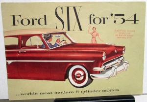 1954 Ford Model Six Crestline Customline Mainline Sales Brochure