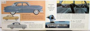 1954 Ford Model Six Crestline Customline Mainline Sales Brochure