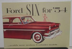1954 Ford Model Six Crestline Customline Mainline Sales Brochure