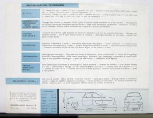 1954 Ford Model Crestline Customline Mainline Sales Brochure French Text