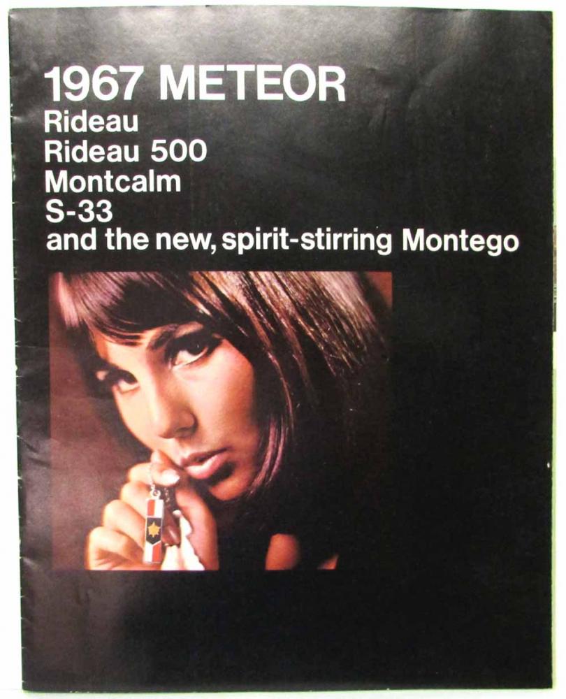 1967 Meteor 22-page BIG Canada Car Sales Brochure Rideau Montcalm S-33 Montego
