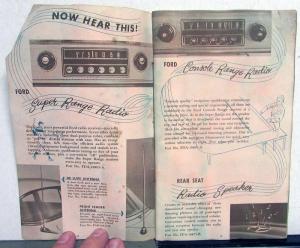 1954 Ford Accessories Sales Brochure