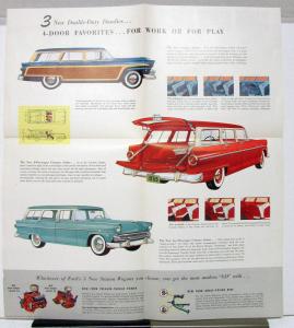 1955 Ford Ranch Wagon Country Squire Sales Folder