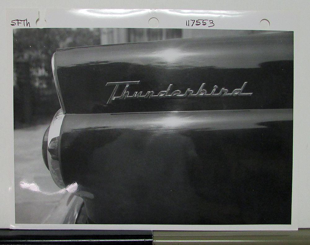 1955 Ford Thunderbird Photos Set Of Two