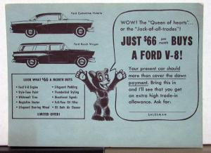 1956 Ford Customeline Ranch Wagon Sales Brochure