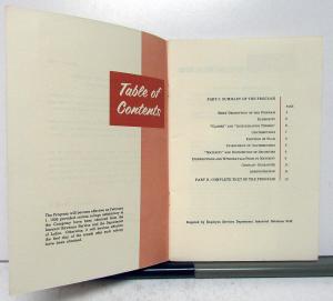 1956 Ford Savings And Stock Investment Program Booklet
