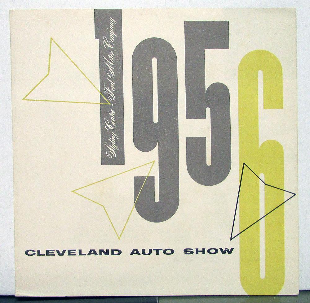1956 Ford Cleveland Auto Show Styling Sales Brochure
