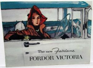 1956 Ford Fairlane Fordor Victoria Sales Folder