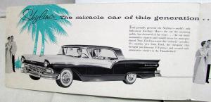 1957 Ford Skyliner Hide Away Retractable Hardtop Sales Brochure