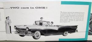 1957 Ford Skyliner Hide Away Retractable Hardtop Sales Brochure