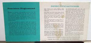1957 Ford Skyliner Hide Away Retractable Hardtop Sales Brochure