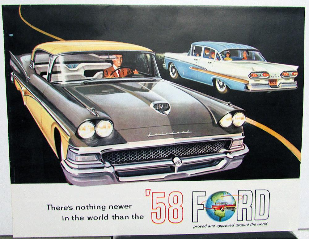 1958 Ford Fairlane Custom Station Wagon Sales Folder Rev Sept 57