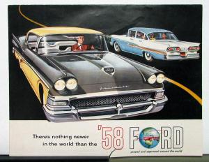 1958 Ford Fairlane Custom Station Wagon Sales Folder Rev Dec 57