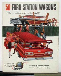 1958 Ford Station Wagon Sales Folder