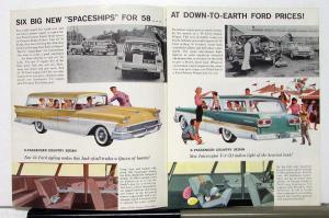 1958 Ford Station Wagon Sales Folder