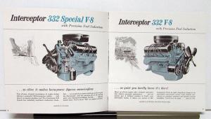 1958 Ford Interceptor V8 Engine Sales Brochure
