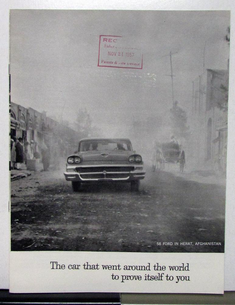 1958 Ford Fairlane Around The World Sales Brochure
