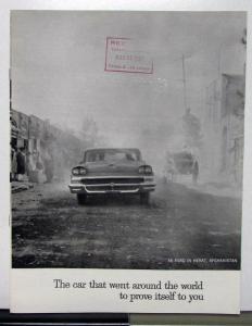 1958 Ford Fairlane Around The World Sales Brochure