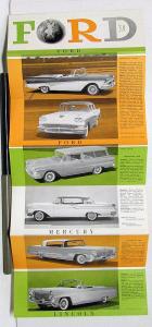 1958 Ford Mercury Lincoln Fairlane Custom Monterey Sales Folder In French Text