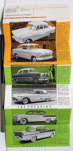 1958 Ford Mercury Lincoln Fairlane Custom Monterey Sales Folder In French Text