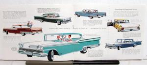 1959 Ford Thunderbird Fairlane Custom 300 Sales Brochure Revise 10/58