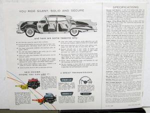 1959 Ford Thunderbird Fairlane Custom 300 Sales Brochure Revise 10/58