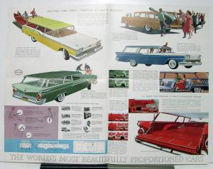 1959 Ford County Squire Sedan Station Wagon Sales Folder
