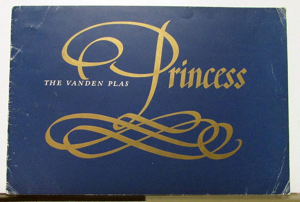 1960 1961 1962 BMC Vanden Plas Princess Saloon & Limo Auto Sales Brochure Orig