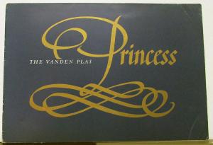 1960 1961 1962 Vanden Plas Princess Saloon & Limo BMC Auto Sales Brochure Orig