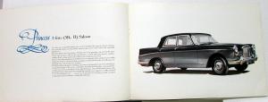 1960 1961 1962 Vanden Plas Princess Saloon & Limo BMC Auto Sales Brochure Orig