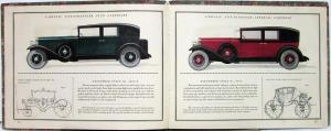 1929 Cadillac Fleetwood Custom Coachcraft Prestige sales Brochure