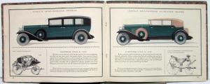 1929 Cadillac Fleetwood Custom Coachcraft Prestige sales Brochure