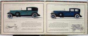 1929 Cadillac Fleetwood Custom Coachcraft Prestige sales Brochure