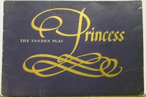 1960 1961 1962 Vanden Plas Princess Limo & Saloon BMC Auto Sales Brochure Orig