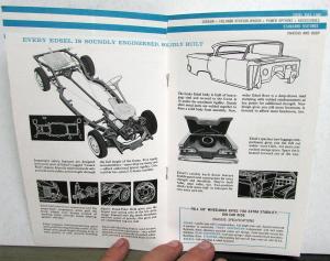 1959 Ford Edsel Corsair Villager Ranger Quick Facts Sales Brochure Original