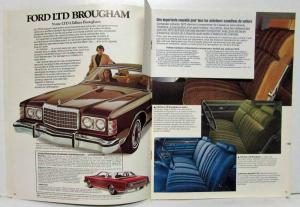 1975 The Ford Nouvelles Grandes Voitures de Grande Luxe - Canadian - French Text