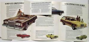 1975 The Ford Nouvelles Grandes Voitures de Grande Luxe - Canadian - French Text