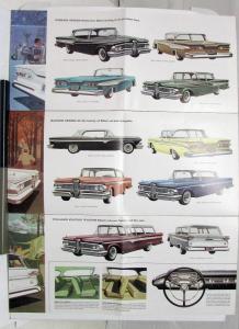 1959 Ford Edsel Corsair Ranger Villager Sales Folder Poster Display Original