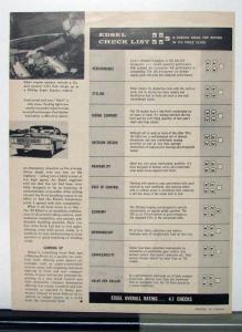 1959 Ford Edsel Car Life Reprint Canadian Sales Brochure