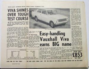 Circa 1960 Vauxhall Viva Australian Sydney News Review Lang Park Melbourne Orig