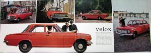 1964 Vauxhall Velox Cresta Auto Sales Brochure Color Oversized England Original